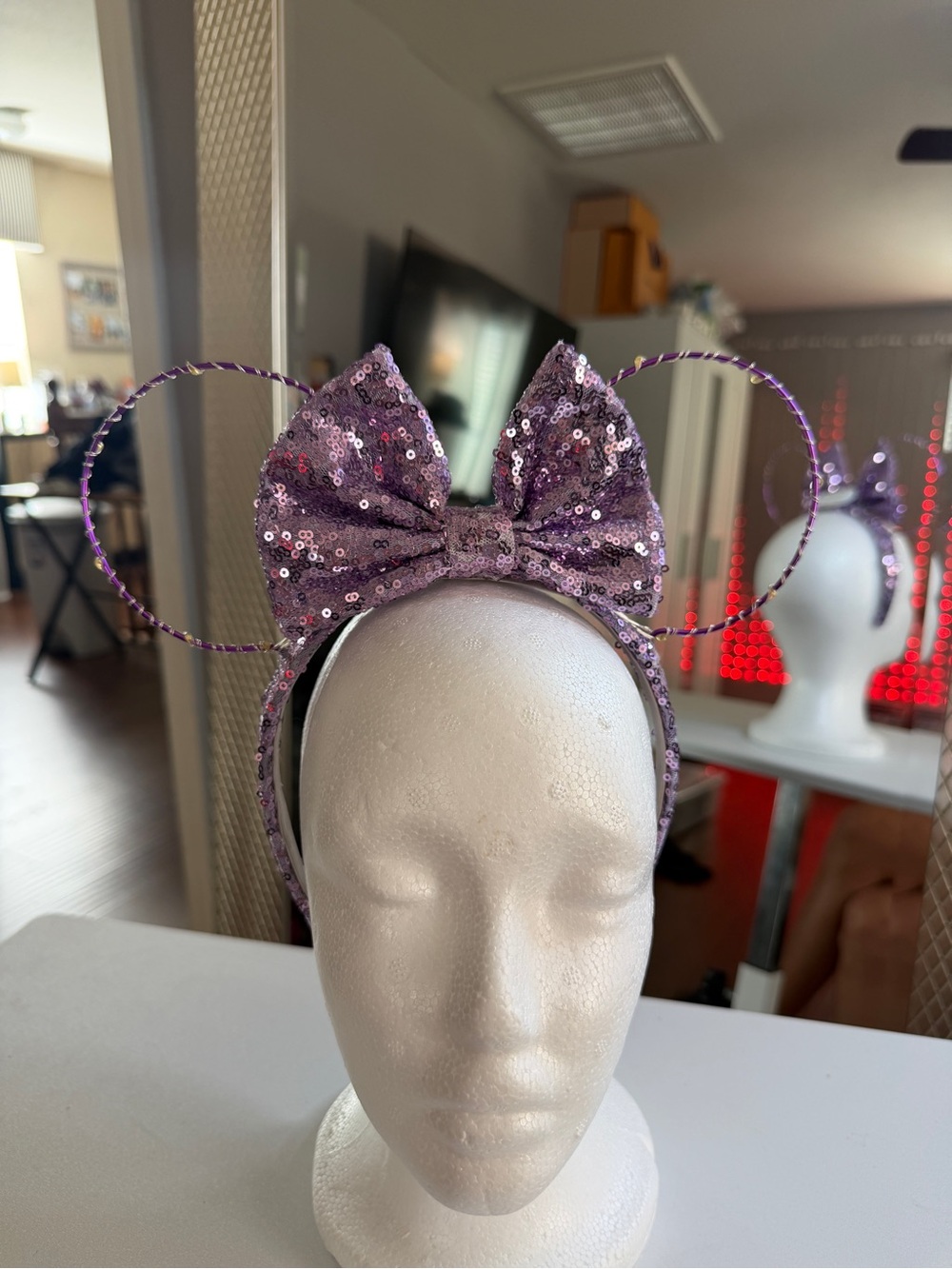 Custom light up Minnie ears headband
